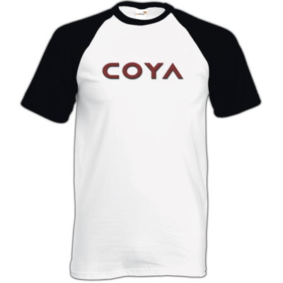 Motiv: TShirt Baseball - Coya Logo - bestimme auf Wunsch Details wie Produkt, Grösse, Farbe und Position selbst ! Motiv: TShirt Baseball - Coya Logo