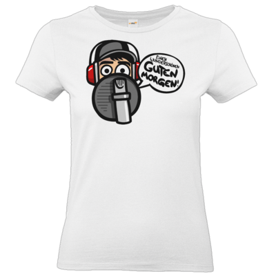 Motiv: T-Shirt Damen Premium FAIR WEAR - Guten Morgen - bestimme auf Wunsch Details wie Produkt, Grösse, Farbe und Position selbst ! Motiv: T-Shirt Damen Premium FAIR WEAR - Guten Morgen