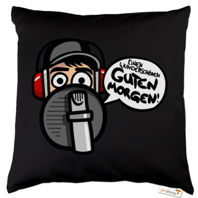 Motiv: Kissen Baumwolle - Guten Morgen - bestimme auf Wunsch Details wie Produkt, Grösse, Farbe und Position selbst ! Motiv: Kissen Baumwolle - Guten Morgen