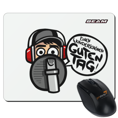Motiv: Mousepad Textil - Guten Tag - bestimme auf Wunsch Details wie Produkt, Grösse, Farbe und Position selbst ! Motiv: Mousepad Textil - Guten Tag