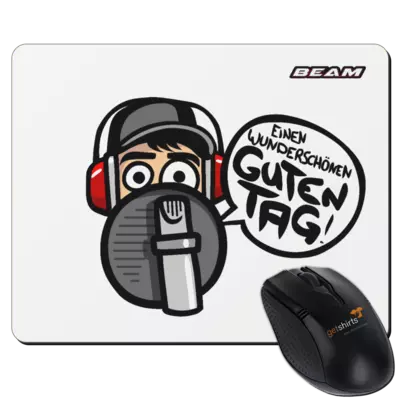 Motiv: Mousepad Textil - Guten Tag - bestimme auf Wunsch Details wie Produkt, Grösse, Farbe und Position selbst ! Motiv: Mousepad Textil - Guten Tag