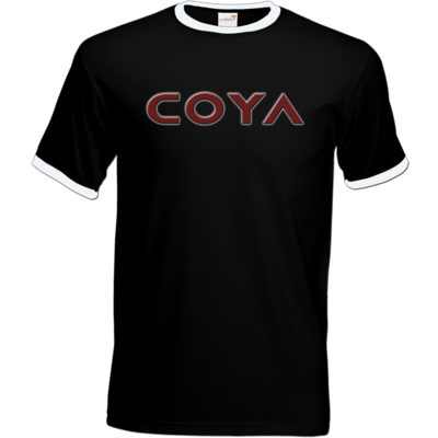 Motiv: T-Shirt Ringer - Coya Logo - bestimme auf Wunsch Details wie Produkt, Grösse, Farbe und Position selbst ! Motiv: T-Shirt Ringer - Coya Logo