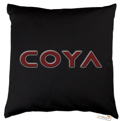 Motiv: Kissen Baumwolle - Coya Logo - bestimme auf Wunsch Details wie Produkt, Grösse, Farbe und Position selbst ! Motiv: Kissen Baumwolle - Coya Logo