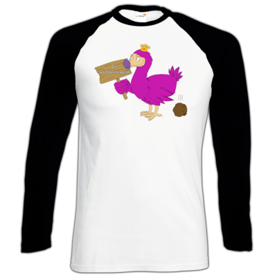 Motiv: Longsleeve Baseball T - Motiv Weltherrscherin - bestimme auf Wunsch Details wie Produkt, Grösse, Farbe und Position selbst ! Motiv: Longsleeve Baseball T - Motiv Weltherrscherin