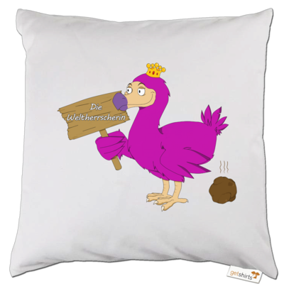 Motiv: Kissen - Motiv Weltherrscherin - bestimme auf Wunsch Details wie Produkt, Grösse, Farbe und Position selbst ! Motiv: Kissen - Motiv Weltherrscherin