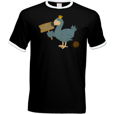 Motiv: T-Shirt Ringer - Motiv Weltherrscher - bestimme auf Wunsch Details wie Produkt, Grösse, Farbe und Position selbst ! Motiv: T-Shirt Ringer - Motiv Weltherrscher