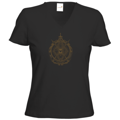 Motiv: T-Shirt Damen V-Neck Classic - B2W Wappen Color - bestimme auf Wunsch Details wie Produkt, Grösse, Farbe und Position selbst ! Motiv: T-Shirt Damen V-Neck Classic - B2W Wappen Color