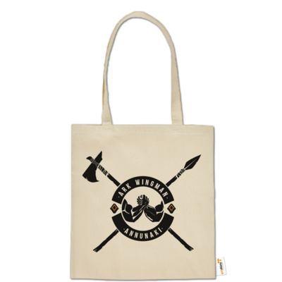 Motiv: Baumwolltasche - Annunaki dunkel - bestimme auf Wunsch Details wie Produkt, Grösse, Farbe und Position selbst ! Motiv: Baumwolltasche - Annunaki dunkel