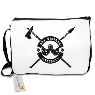 Motiv: Schultertasche - Annunaki dunkel - bestimme auf Wunsch Details wie Produkt, Grösse, Farbe und Position selbst ! Motiv: Schultertasche - Annunaki dunkel