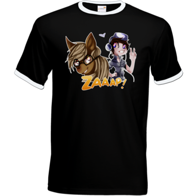 Motiv: T-Shirt Ringer - Logo1 - bestimme auf Wunsch Details wie Produkt, Grösse, Farbe und Position selbst ! Motiv: T-Shirt Ringer - Logo1