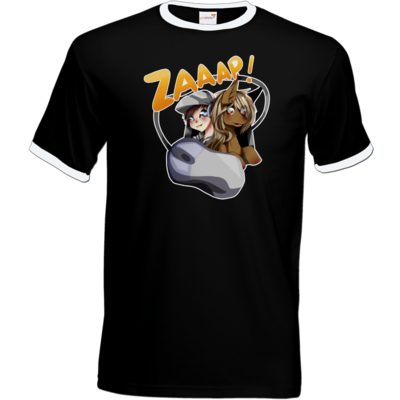 Motiv: T-Shirt Ringer - Logo2 - bestimme auf Wunsch Details wie Produkt, Grösse, Farbe und Position selbst ! Motiv: T-Shirt Ringer - Logo2