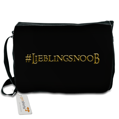 Motiv: Schultertasche - Lieblingsnoob - bestimme auf Wunsch Details wie Produkt, Grösse, Farbe und Position selbst ! Motiv: Schultertasche - Lieblingsnoob