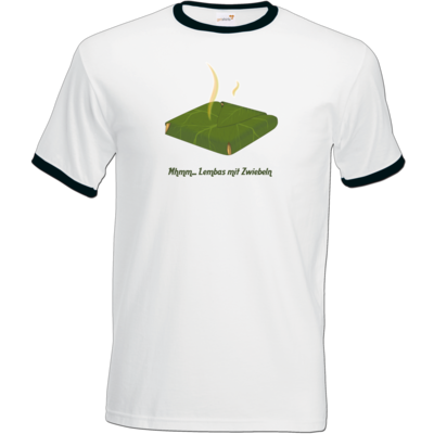 Motiv: T-Shirt Ringer - Lembas - bestimme auf Wunsch Details wie Produkt, Grösse, Farbe und Position selbst ! Motiv: T-Shirt Ringer - Lembas