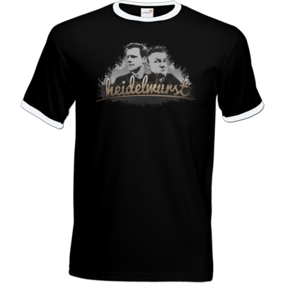 Motiv: T-Shirt Ringer - Heidelwurst - bestimme auf Wunsch Details wie Produkt, Grösse, Farbe und Position selbst ! Motiv: T-Shirt Ringer - Heidelwurst