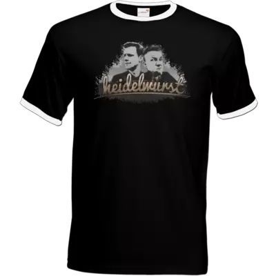 Motiv: T-Shirt Ringer - Heidelwurst - bestimme auf Wunsch Details wie Produkt, Grösse, Farbe und Position selbst ! Motiv: T-Shirt Ringer - Heidelwurst