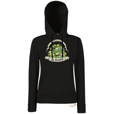 Motiv: Hoodie Damen Classic - LaFamilia - bestimme auf Wunsch Details wie Produkt, Grösse, Farbe und Position selbst ! Motiv: Hoodie Damen Classic - LaFamilia