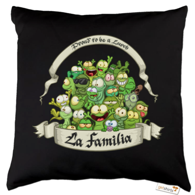 Motiv: Kissen Baumwolle - LaFamilia - bestimme auf Wunsch Details wie Produkt, Grösse, Farbe und Position selbst ! Motiv: Kissen Baumwolle - LaFamilia