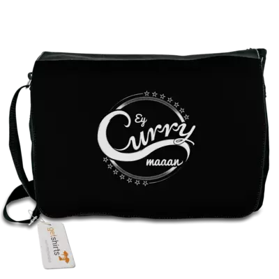 Motiv: Schultertasche - Ey Curry Maaan - bestimme auf Wunsch Details wie Produkt, Grösse, Farbe und Position selbst ! Motiv: Schultertasche - Ey Curry Maaan