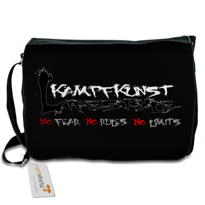 Motiv: Schultertasche - Kampfkunst Lifestyle - Logo 1 - bestimme auf Wunsch Details wie Produkt, Grösse, Farbe und Position selbst ! Motiv: Schultertasche - Kampfkunst Lifestyle - Logo 1