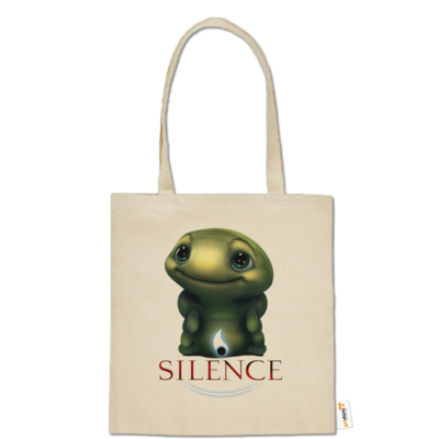 Motiv: Baumwolltasche - Silence - Spot 1 - bestimme auf Wunsch Details wie Produkt, Grösse, Farbe und Position selbst ! Motiv: Baumwolltasche - Silence - Spot 1