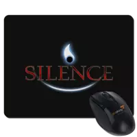 Motiv: Mousepad Textil - Silence - Logo - bestimme auf Wunsch Details wie Produkt, Grösse, Farbe und Position selbst ! Motiv: Mousepad Textil - Silence - Logo