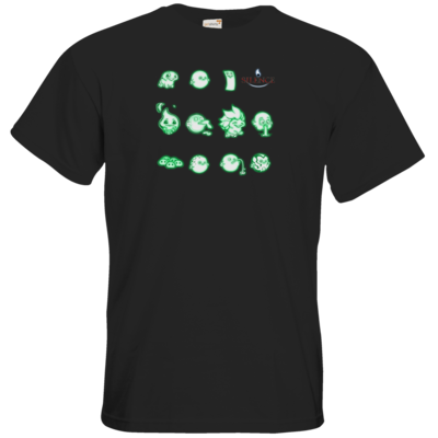 Motiv: T-Shirt Premium FAIR WEAR - Silence - Icons - bestimme auf Wunsch Details wie Produkt, Grösse, Farbe und Position selbst ! Motiv: T-Shirt Premium FAIR WEAR - Silence - Icons