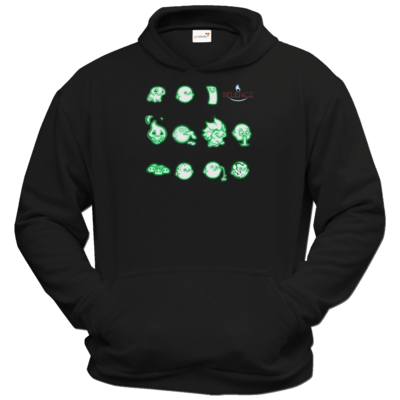 Motiv: Hoodie Classic - Silence - Icons - bestimme auf Wunsch Details wie Produkt, Grösse, Farbe und Position selbst ! Motiv: Hoodie Classic - Silence - Icons