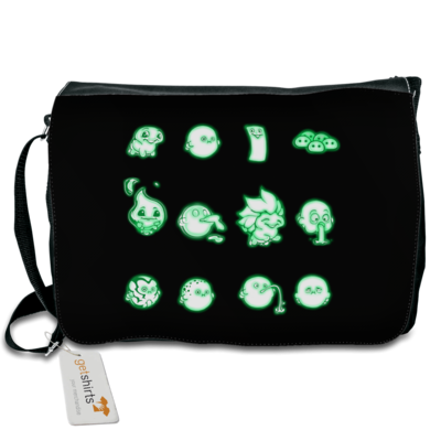 Motiv: Schultertasche - Silence - Icons 2 - bestimme auf Wunsch Details wie Produkt, Grösse, Farbe und Position selbst ! Motiv: Schultertasche - Silence - Icons 2