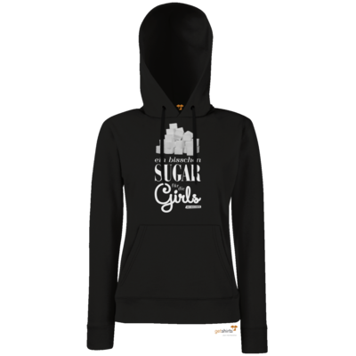Motiv: Hoodie Damen Classic - Sugar für die Girls - bestimme auf Wunsch Details wie Produkt, Grösse, Farbe und Position selbst ! Motiv: Hoodie Damen Classic - Sugar für die Girls