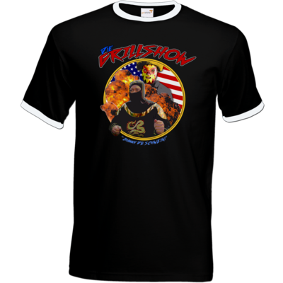 Motiv: T-Shirt Ringer - Die Grillshow - Motiv 3 - bestimme auf Wunsch Details wie Produkt, Grösse, Farbe und Position selbst ! Motiv: T-Shirt Ringer - Die Grillshow - Motiv 3
