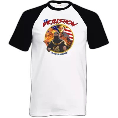 Motiv: TShirt Baseball - Die Grillshow - Motiv 3 - bestimme auf Wunsch Details wie Produkt, Grösse, Farbe und Position selbst ! Motiv: TShirt Baseball - Die Grillshow - Motiv 3