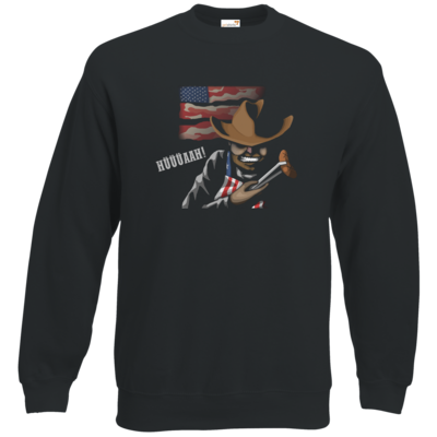 Motiv: Sweatshirt Classic - Die Grillshow - Hüüüaah - bestimme auf Wunsch Details wie Produkt, Grösse, Farbe und Position selbst ! Motiv: Sweatshirt Classic - Die Grillshow - Hüüüaah