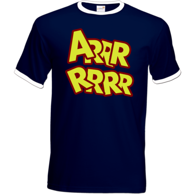 Motiv: T-Shirt Ringer - ARRRRRRR - bestimme auf Wunsch Details wie Produkt, Grösse, Farbe und Position selbst ! Motiv: T-Shirt Ringer - ARRRRRRR