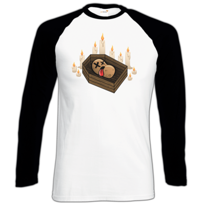 Motiv: Longsleeve Baseball T - Potatoe Sarg - bestimme auf Wunsch Details wie Produkt, Grösse, Farbe und Position selbst ! Motiv: Longsleeve Baseball T - Potatoe Sarg