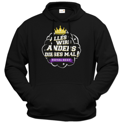 Motiv: Hoodie Premium FAIR WEAR - Royal Beef - Alles wird anders... - bestimme auf Wunsch Details wie Produkt, Grösse, Farbe und Position selbst ! Motiv: Hoodie Premium FAIR WEAR - Royal Beef - Alles wird anders...