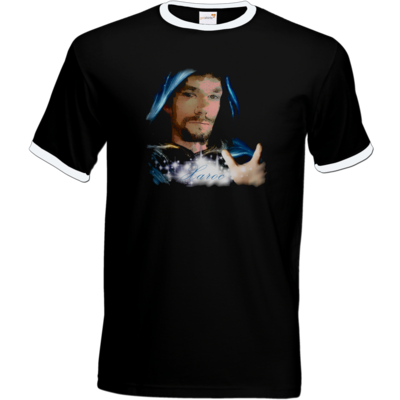 Motiv: T-Shirt Ringer - Xaroc Face - bestimme auf Wunsch Details wie Produkt, Grösse, Farbe und Position selbst ! Motiv: T-Shirt Ringer - Xaroc Face