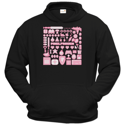 Motiv: Hoodie Classic - Pixelfrauen - bestimme auf Wunsch Details wie Produkt, Grösse, Farbe und Position selbst ! Motiv: Hoodie Classic - Pixelfrauen