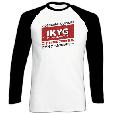 Motiv: Longsleeve Baseball T - GamingCulture - bestimme auf Wunsch Details wie Produkt, Grösse, Farbe und Position selbst ! Motiv: Longsleeve Baseball T - GamingCulture