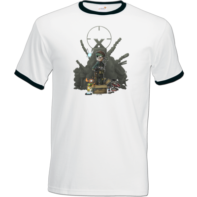 Motiv: T-Shirt Ringer - HookedMats - bestimme auf Wunsch Details wie Produkt, Grösse, Farbe und Position selbst ! Motiv: T-Shirt Ringer - HookedMats