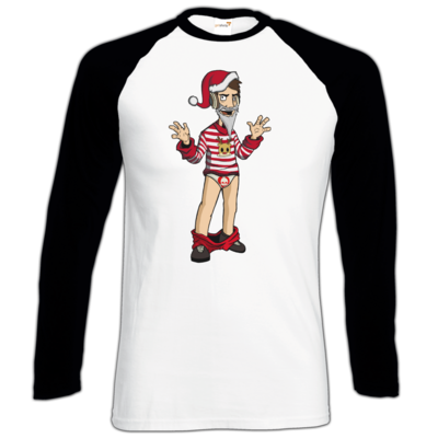 Motiv: Longsleeve Baseball T - Weihnachten - bestimme auf Wunsch Details wie Produkt, Grösse, Farbe und Position selbst ! Motiv: Longsleeve Baseball T - Weihnachten