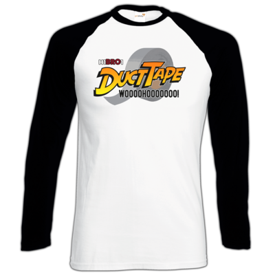 Motiv: Longsleeve Baseball T - DuctTape - bestimme auf Wunsch Details wie Produkt, Grösse, Farbe und Position selbst ! Motiv: Longsleeve Baseball T - DuctTape