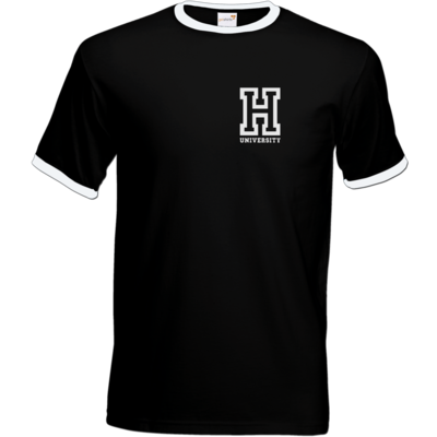 Motiv: T-Shirt Ringer - CampusStore - H-University - bestimme auf Wunsch Details wie Produkt, Grösse, Farbe und Position selbst ! Motiv: T-Shirt Ringer - CampusStore - H-University