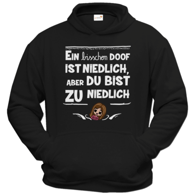 Motiv: Hoodie Classic - zu niedlich - bestimme auf Wunsch Details wie Produkt, Grösse, Farbe und Position selbst ! Motiv: Hoodie Classic - zu niedlich