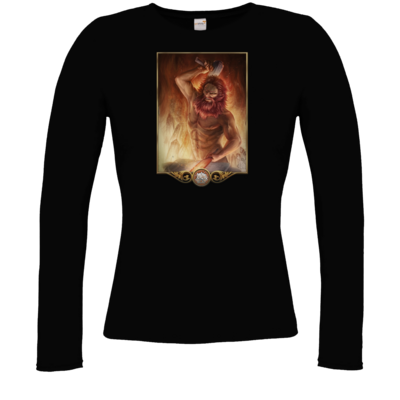 Motiv: Longsleeve Damen FAIR WEAR - Götter - Ingerimm - bestimme auf Wunsch Details wie Produkt, Grösse, Farbe und Position selbst ! Motiv: Longsleeve Damen FAIR WEAR - Götter - Ingerimm