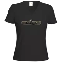 Motiv: T-Shirt Damen V-Neck Classic - DSA Logo - Schriftzug Das Schwarze Auge 