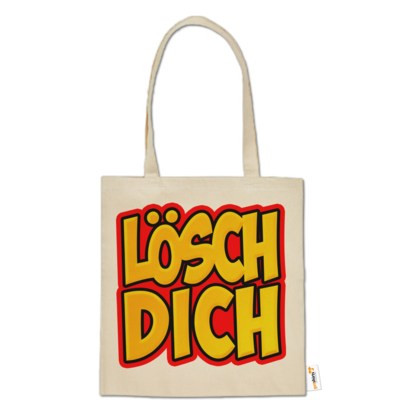 Motiv: Baumwolltasche - lösch dich - bestimme auf Wunsch Details wie Produkt, Grösse, Farbe und Position selbst ! Motiv: Baumwolltasche - lösch dich