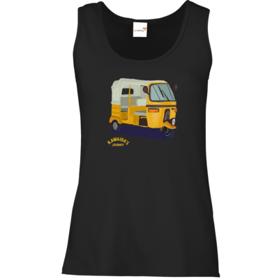Motiv: Tank Top Damen Classic - Kawaida's Journey - Bajaji - bestimme auf Wunsch Details wie Produkt, Grösse, Farbe und Position selbst ! Motiv: Tank Top Damen Classic - Kawaida's Journey - Bajaji
