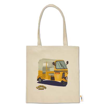 Motiv: Baumwolltasche - Kawaida's Journey - Bajaji - bestimme auf Wunsch Details wie Produkt, Grösse, Farbe und Position selbst ! Motiv: Baumwolltasche - Kawaida's Journey - Bajaji