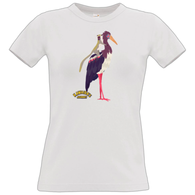 Motiv: T-Shirt Damen Premium FAIR WEAR - Kawaida's Journey - Kawaida Bird - bestimme auf Wunsch Details wie Produkt, Grösse, Farbe und Position selbst ! Motiv: T-Shirt Damen Premium FAIR WEAR - Kawaida's Journey - Kawaida Bird