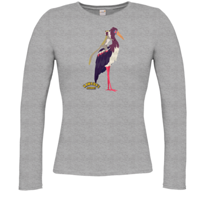 Motiv: Longsleeve Damen FAIR WEAR - Kawaida's Journey - Kawaida Bird - bestimme auf Wunsch Details wie Produkt, Grösse, Farbe und Position selbst ! Motiv: Longsleeve Damen FAIR WEAR - Kawaida's Journey - Kawaida Bird